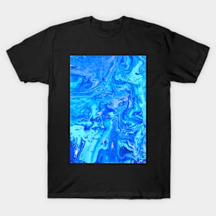 Typhoon Abstract Acrylic Pour Painting T-Shirt